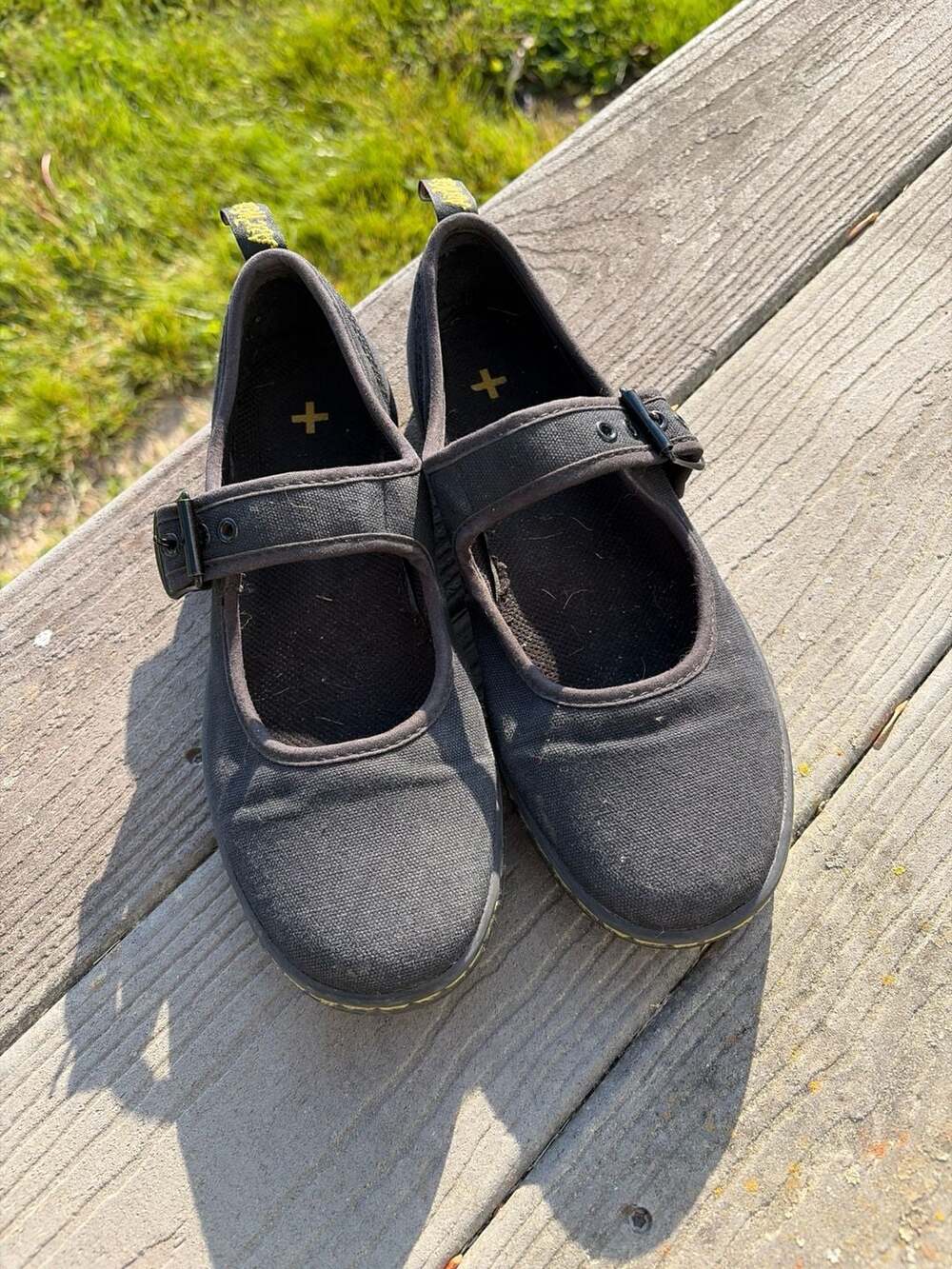 Dr. Martens Carnaby Black Canvas Mary Jane Shoes